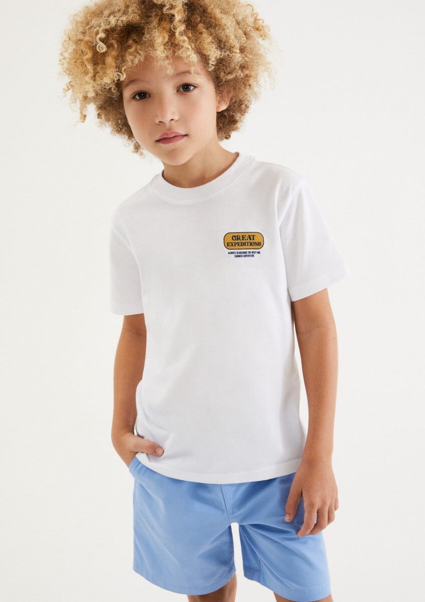 CAMISETA PARA NIÑO - BLANCO 