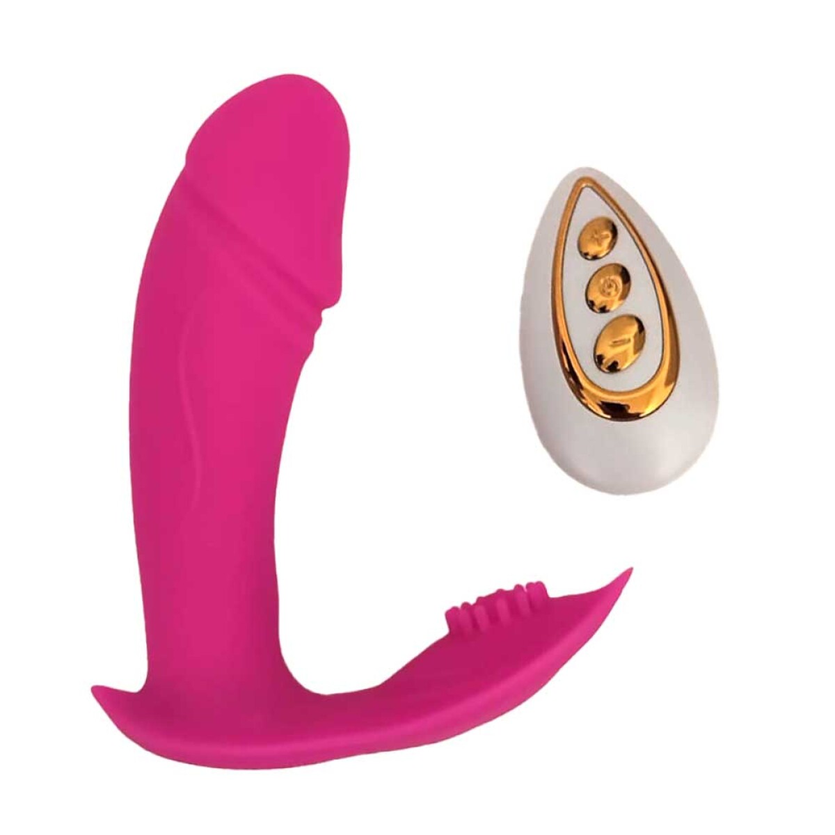 Vibrador Silicona Doble Estimulador Invisible Vibrator - Rosa 