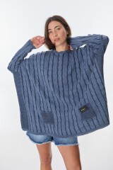 Sweater Oceano Azul Piedra