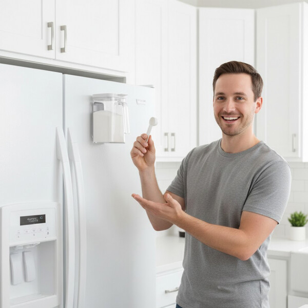 Especiero Salero Pimentero Magnético Frasco Contenedor 410ml Blanco XL