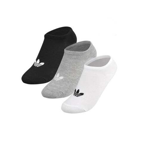 MEDIAS adidas TREFOIL White/medium Grey Heather/black
