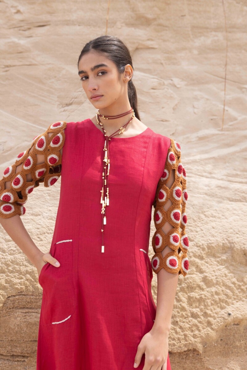 VESTIDO LANCA Bordeaux