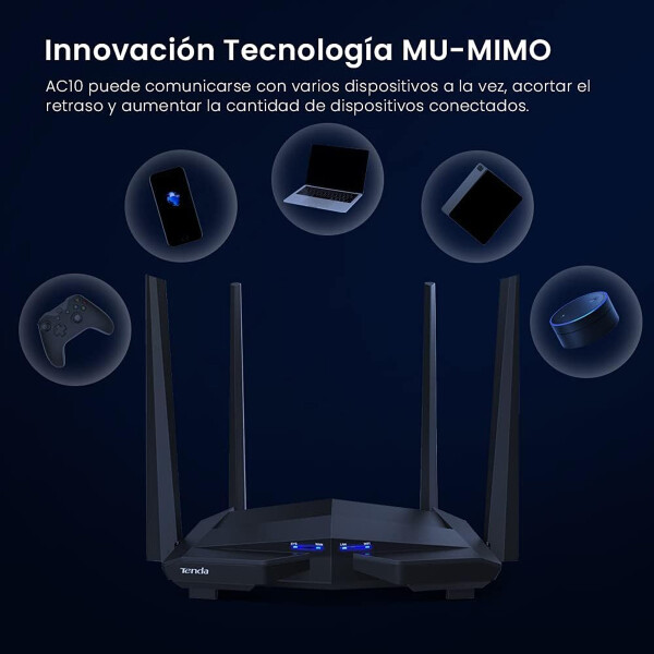 Router Tenda Ac10 Dual Band ROUTER TENDA AC10 DUALBAND GIGABIT