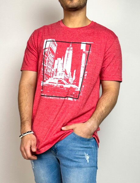 T-Shirt estampada Alonso Rojo