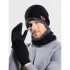 Kit Set Invierno Gorro Bufanda Cuello Guantes Abrigo Unisex ® Color Variante Negro