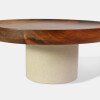 BANDEJA RED MADERA C/BASE 21.5X9.5CM Unica