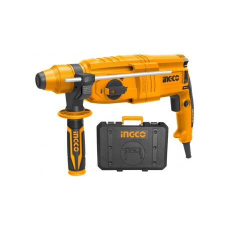 Rotomartillo Ingco de 800w 2.5 Joule + accesorios + valija Naranja