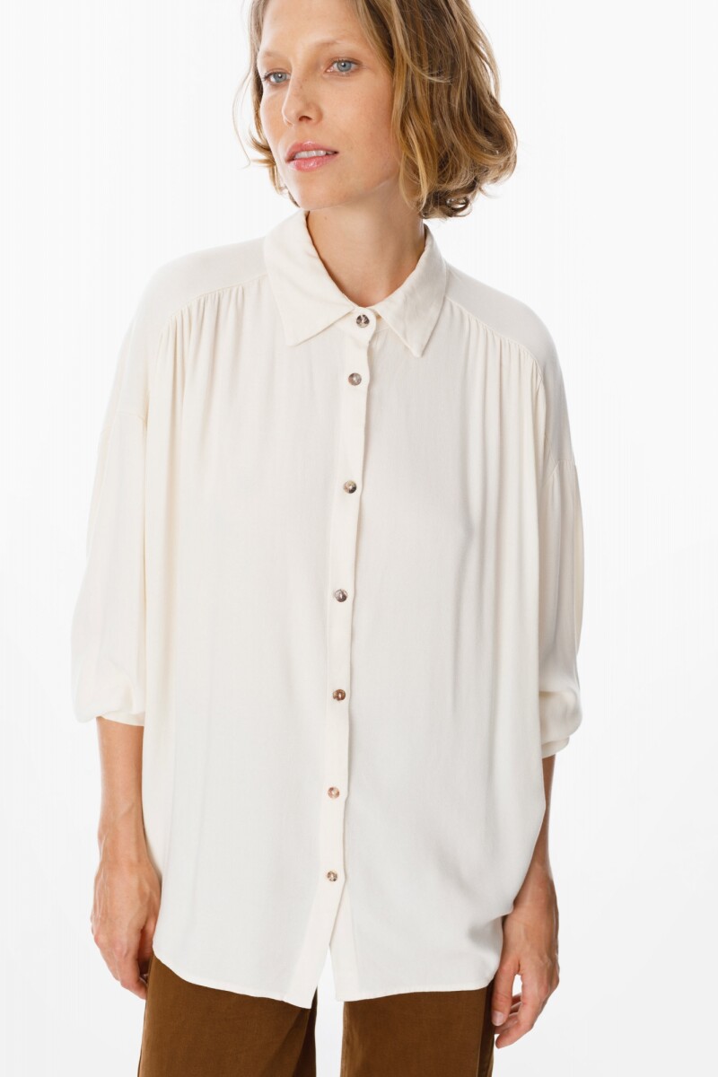 Camisa Botanica Off White