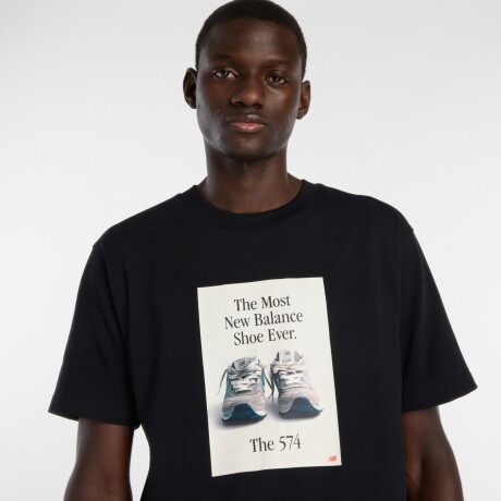 Remera New Balance de Hombre - -MT61B0WFBK BLACK