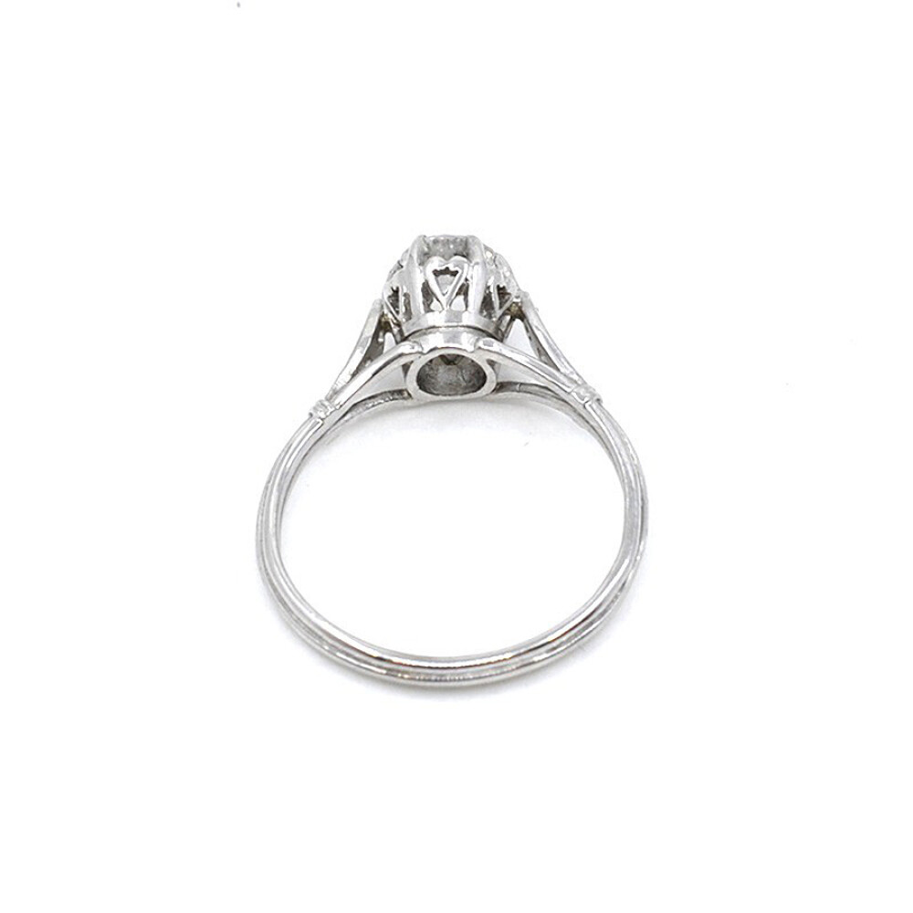 Anillo Antiguo En Oro 18K, Brillantes Y Diamantes Anillo Antiguo En Oro 18K, Brillantes Y Diamantes