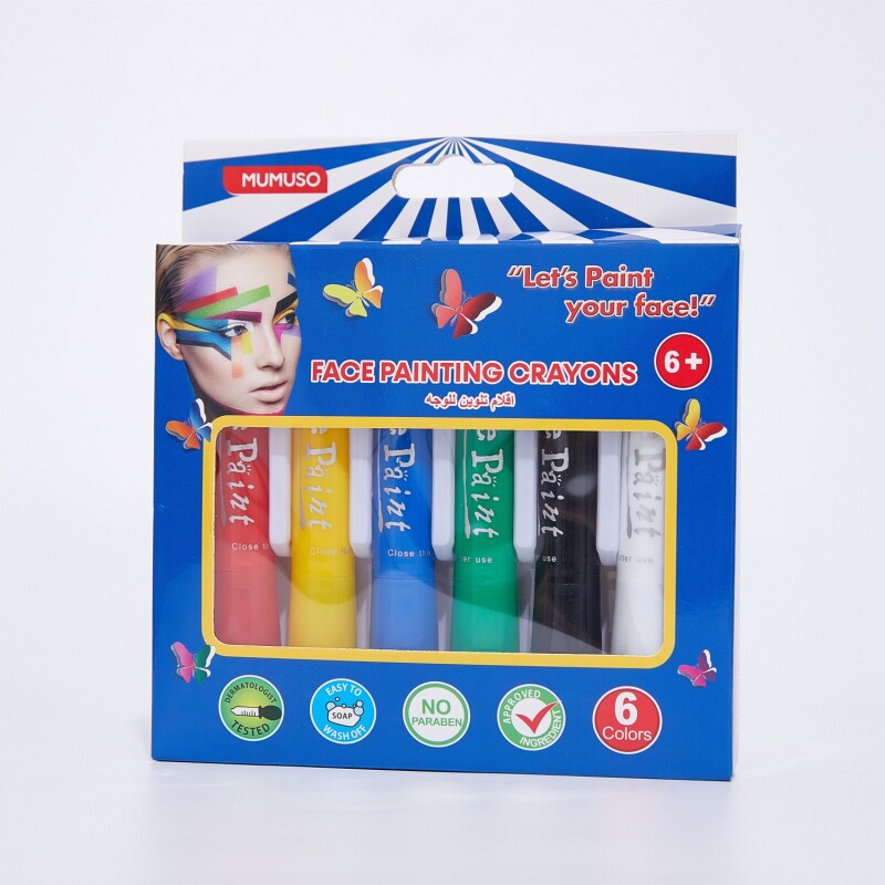 CRAYONES PARA PINTAR LA CARA (6 COLORES) CRAYONES PARA PINTAR LA CARA (6 COLORES)