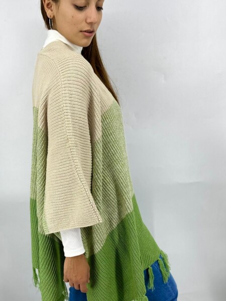 PONCHO SLOWLY 2416 VERDE