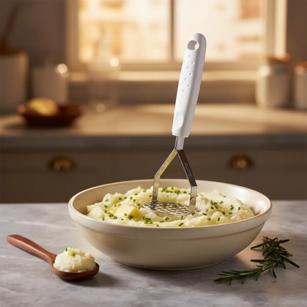 PISAPAPA MANGO BLANCO - 25655/180 - TRAMONTINA PISAPAPA MANGO BLANCO - 25655/180 - TRAMONTINA