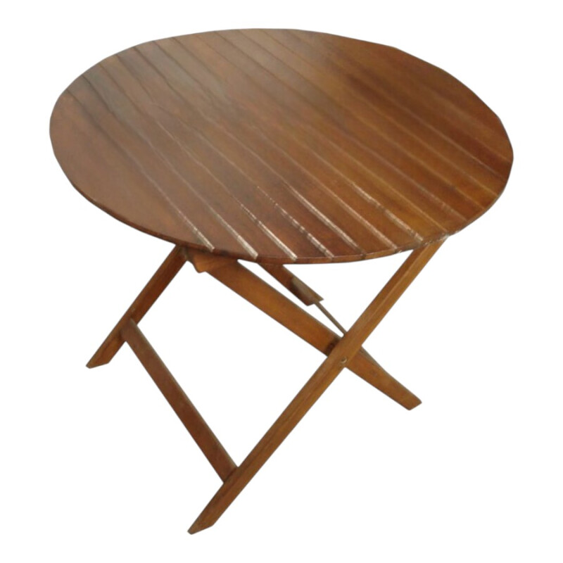 Mesa Redonda Plegable Eucaliptus 80 cm Mesa Redonda Plegable Eucaliptus 80 cm