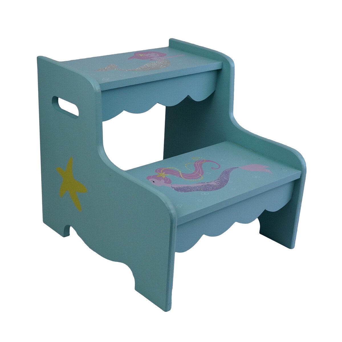 Banco escalera infantil de madera 