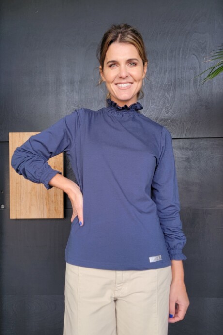 Polera Rotterdam Cotton Azul