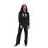 Canguro de Mujer Under Armour Logo Rival Fleece Negro