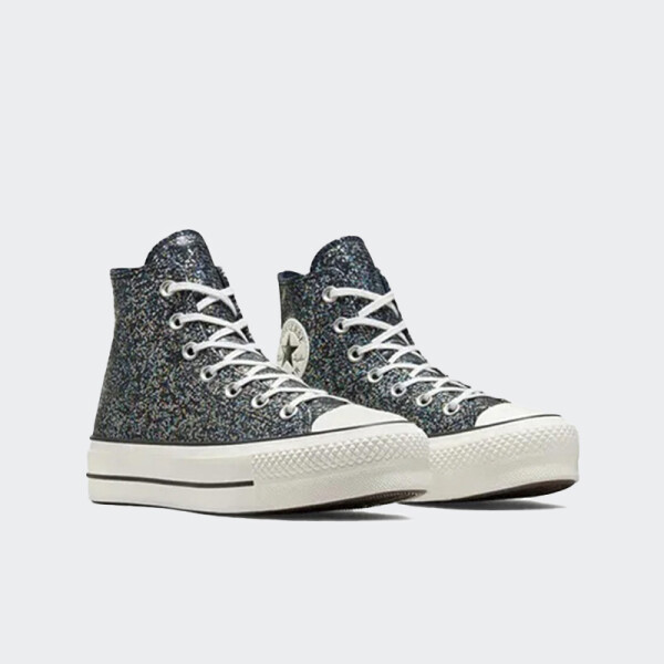 Championes Converse Lift Hi Glitter Azul