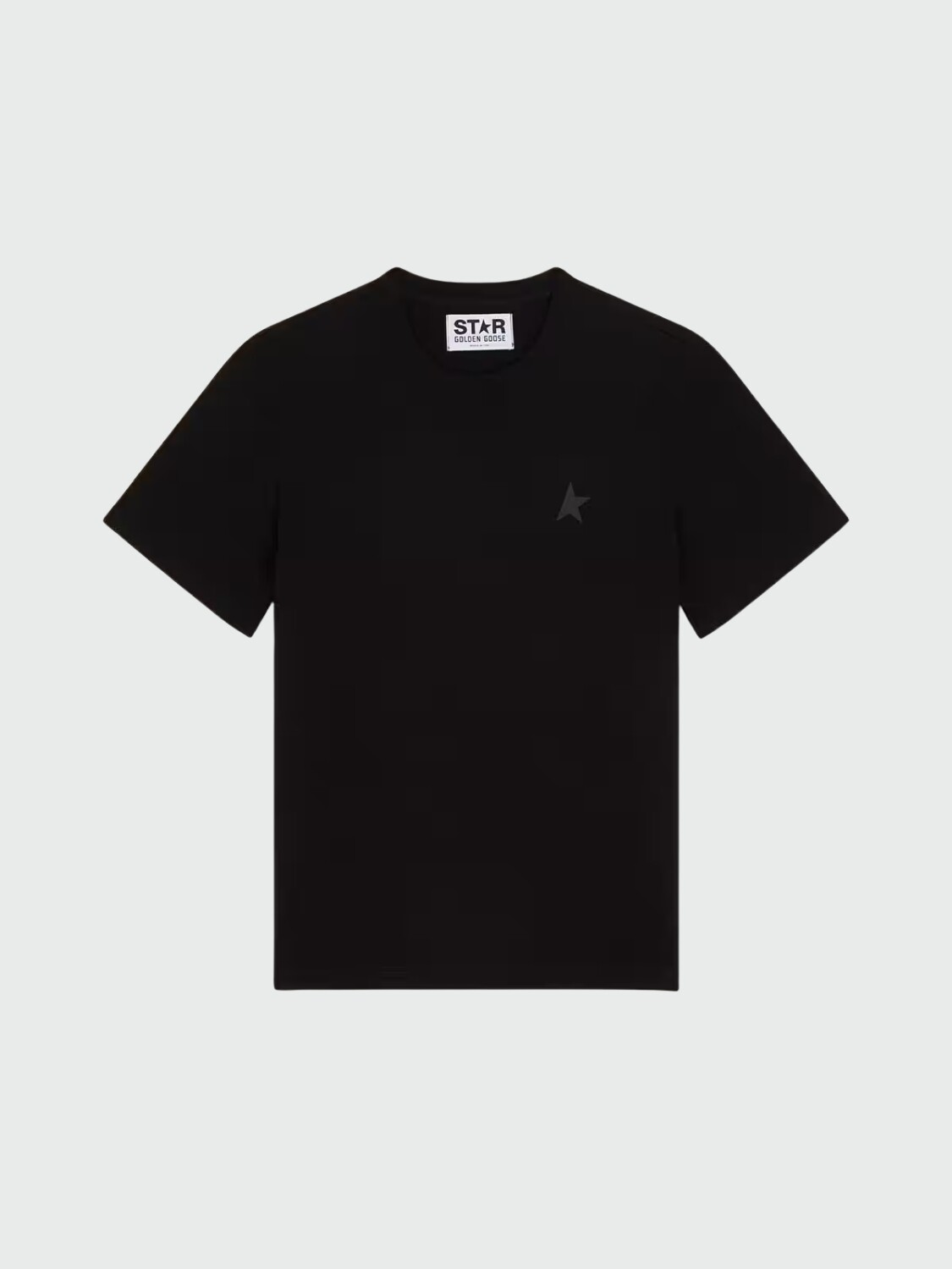 GOLDEN GOOSE - Remera con estrella negra en la parte delantera Negro