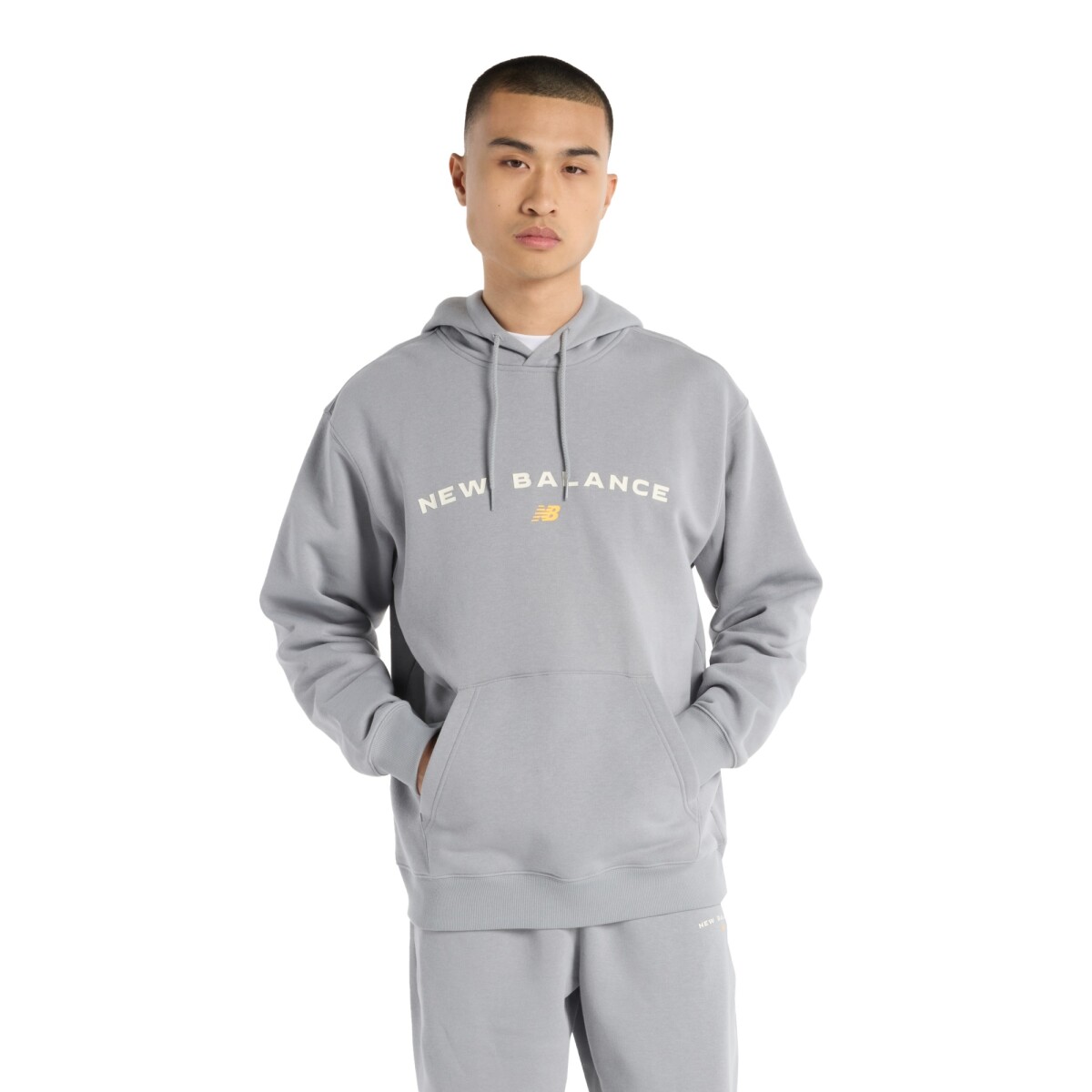 Canguro New Balance de Hombre -Reimagined Fleece- MT51516YST - GREY 