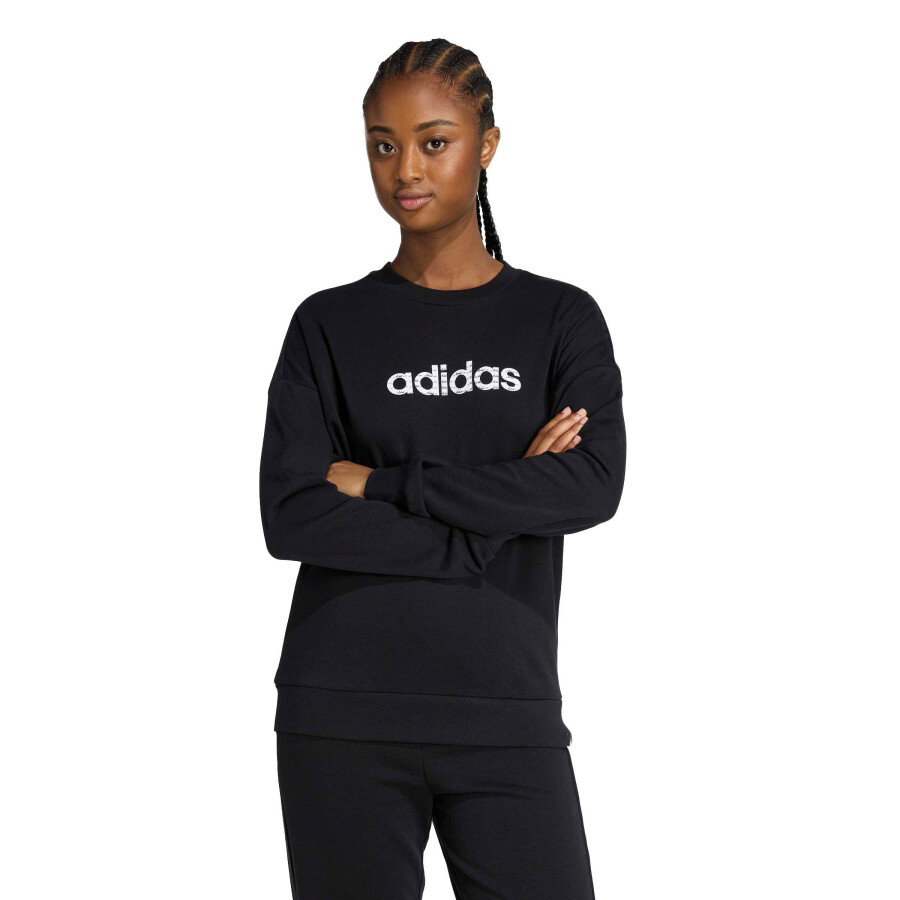 Buzo de Hombre Adidas Sweat Lin Negro