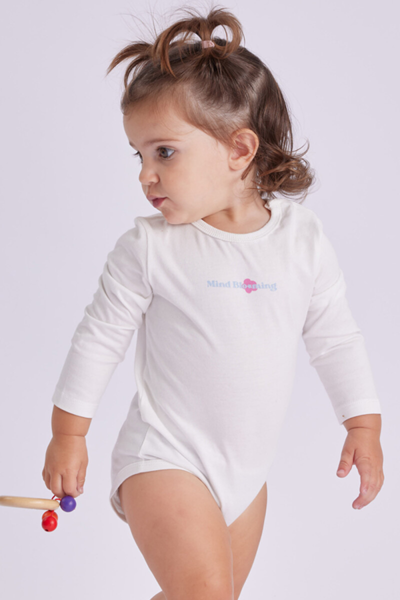 Body manga larga Mind Blanco