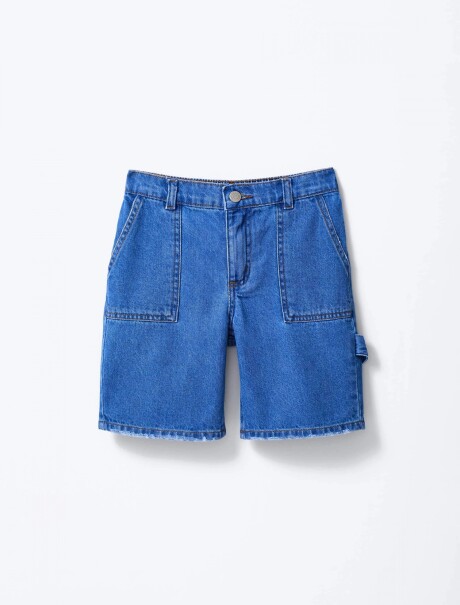 BERMUDA INFANTIL AZUL
