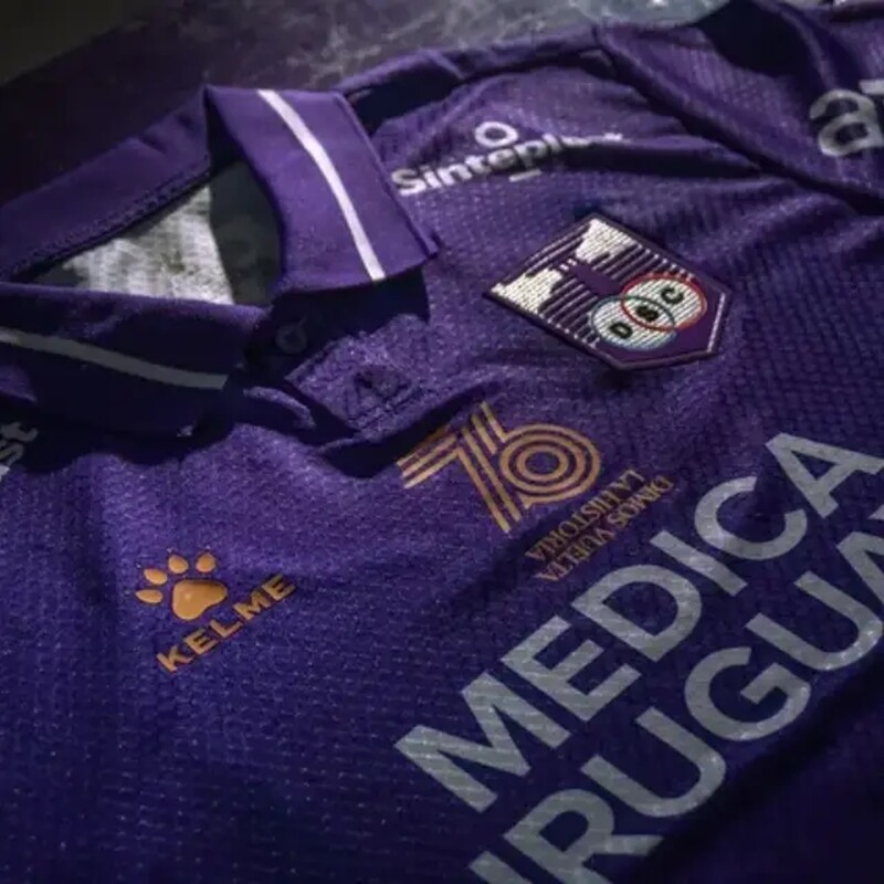 Camiseta Kelme Defensor Sporting Aniversario Para Niños PURPLE