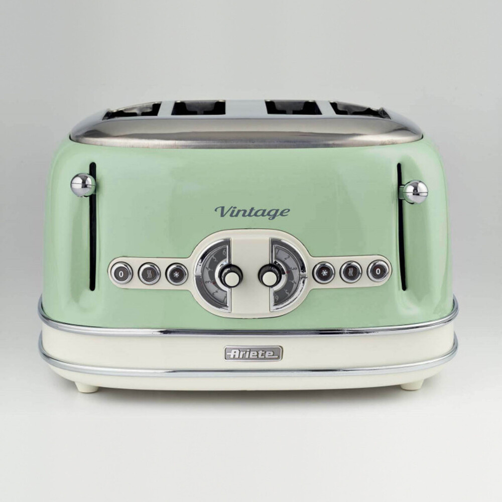 TOSTADOR ARIETE 4 TOSTADAS 1600W VERDE MOD.156