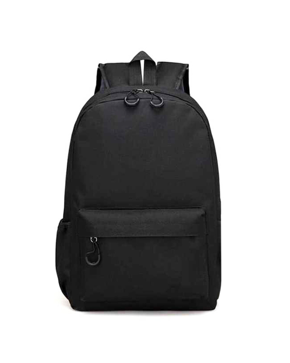 Mochila oxford c/porta botella - Negro 