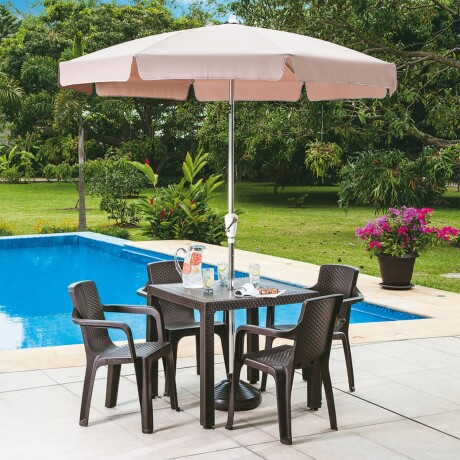 Mesa de Jardin Rimax Eterna Wengue 80x80x70 cm Mesa de Jardin Rimax Eterna Wengue 80x80x70 cm