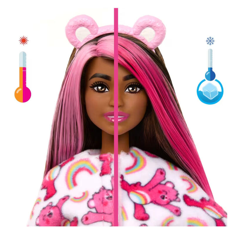 Muñeca Barbie Cutie Reveal Care Bears Mimosa Rosa