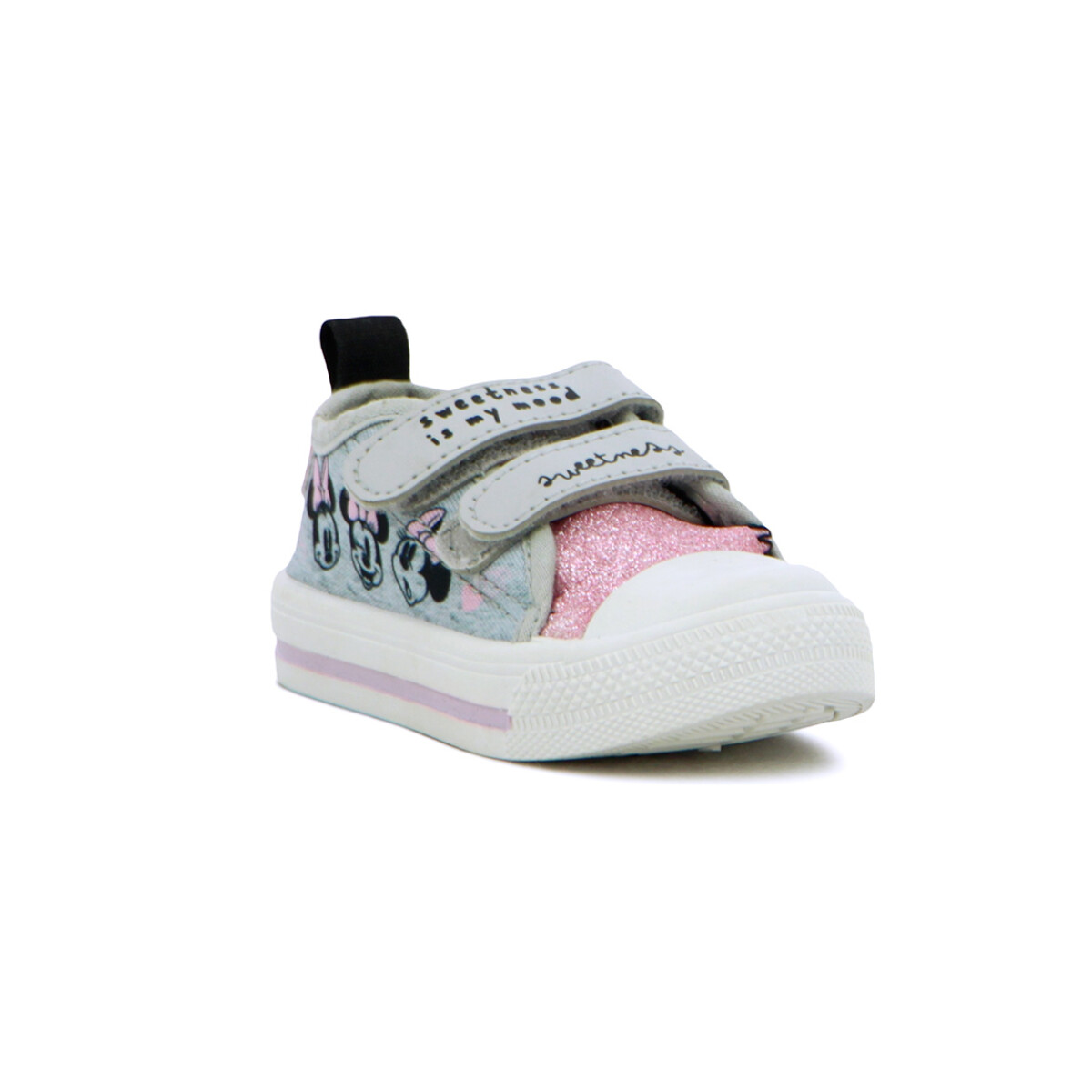 Championes Velcro Niña Disney Minnie - Gris-rosado 