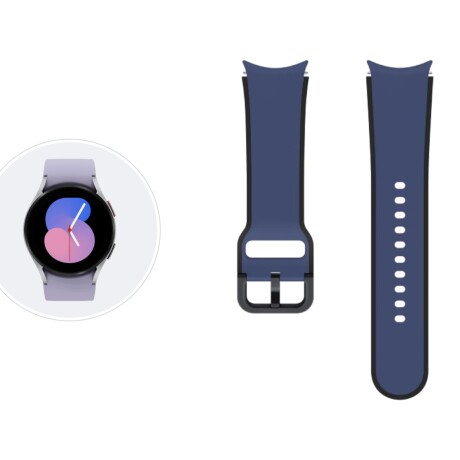 Correa Samsung Sport Band Dos Tonos (S/M) para Galaxy Watch5 y Watch5 Pro Navy