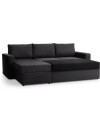 Sofá cama MARSLEV chaise longue gris osc Sofá cama MARSLEV chaise longue gris osc