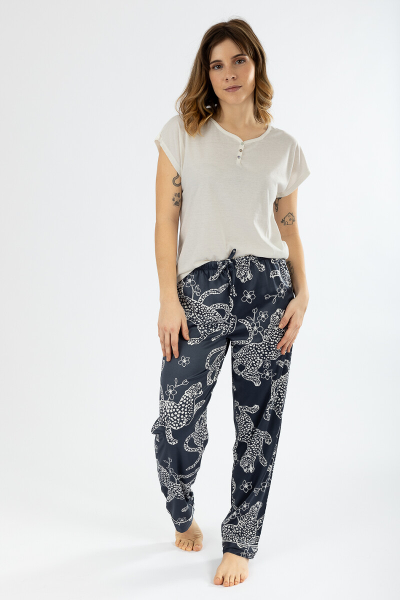 Pijama galileo pantalón - Marfil 