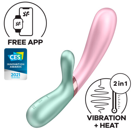 Hot Lover Satisfyer Vibrador Punto G Bluetooth Rosa Menta