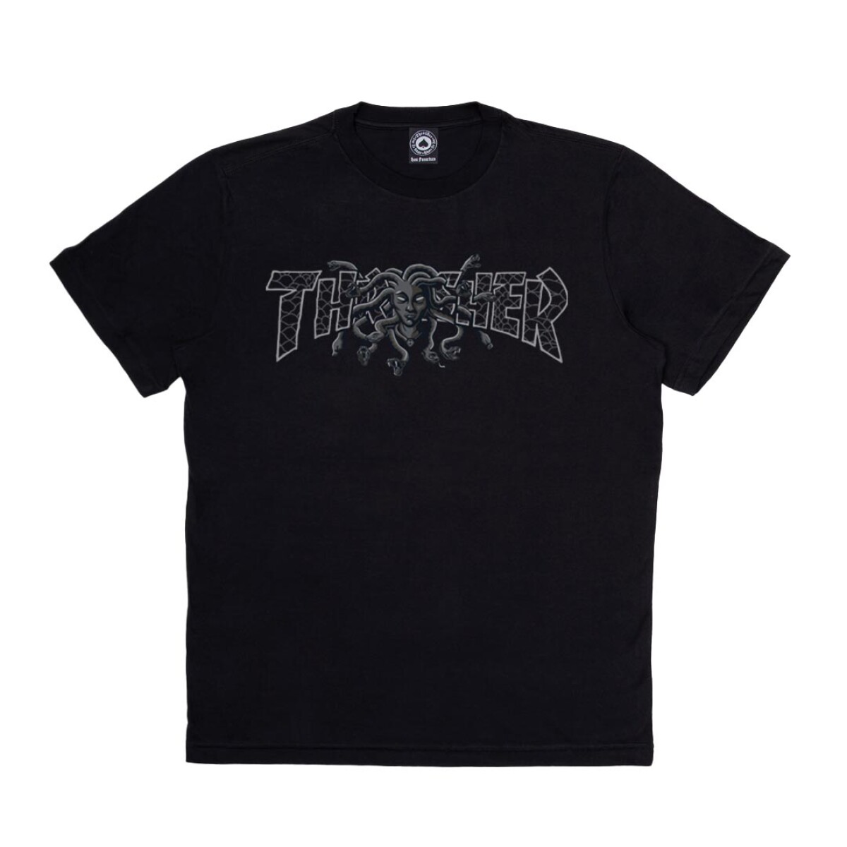 Remera Thrasher Medusa Negro 