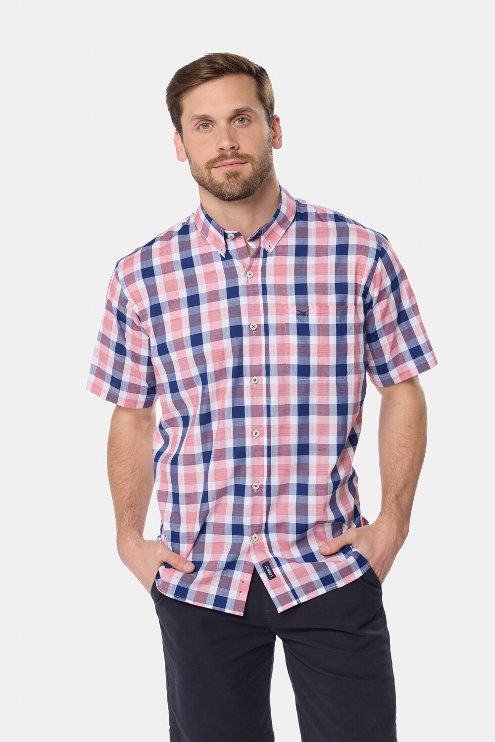 CAMISA A CUADROS Azul