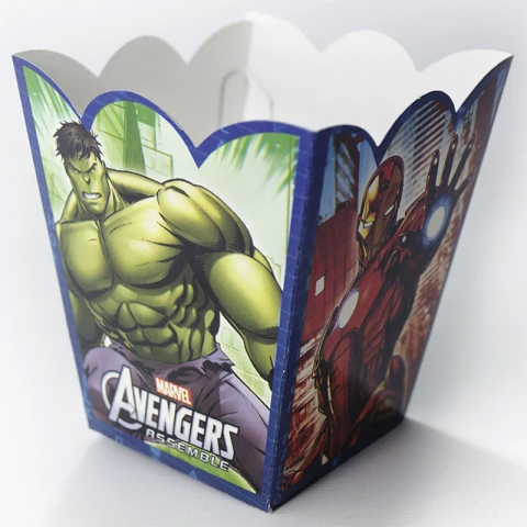 Cotillón Caja Pochoclera x 6 Avengers