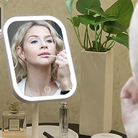 Espejo para maquillaje con luz led rectangular Sc