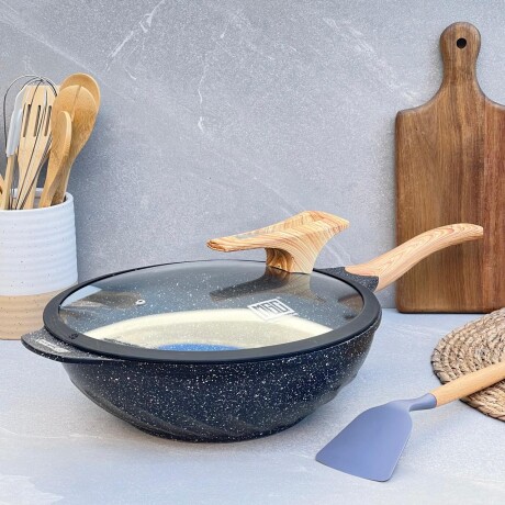 Wok Aluminio Fundido Recubrimiento Cerámico Antiadherente 30cm Wok Aluminio Fundido Recubrimiento Cerámico Antiadherente 30cm