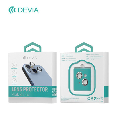 Protector de Lente Cámara Peak Series Devia para iPhone 15 / iPhone 15 Plus (2PCS) Titanium