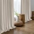 Cortina Blackout 100% Engomada Termica Set 2 Paños Tipo Lino Variante Color Beige