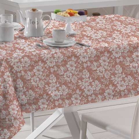 Mantel Peva Bukara 140 x 300 cm 245 FLORES SALMON