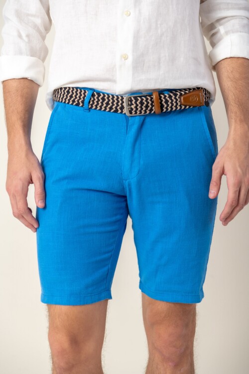 Bermuda de lino Blue