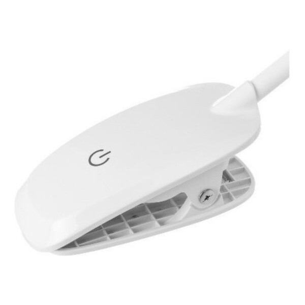 Lampara Led Con Pinza Mesa Escritorio Tactil Recargable Color Variante Blanco