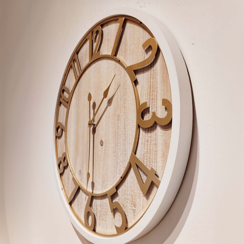 Reloj de Pared - Madera y metal - Diámetro 68cm Reloj de Pared - Madera y metal - Diámetro 68cm