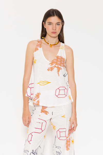 MUSCULOSA PARIS Blanco