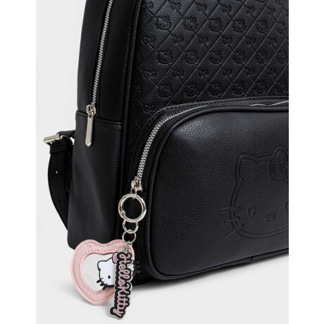 Mochila Con Relieve ''hello Kitty'' Negro